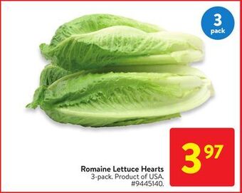 Walmart Romaine lettuce hearts offer