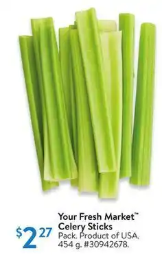 Walmart Your fresh market™ celery sticks offer