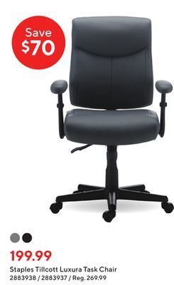 Staples Staples tillcott luxura task chair offer