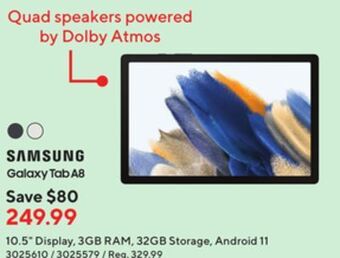 Staples Samsung galaxy tab a8 offer