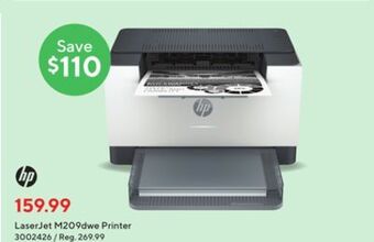Staples Hp laserjet m209dwe printer offer