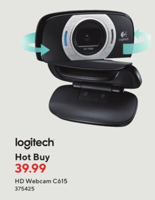 Staples Logitech hd webcam c615 offer