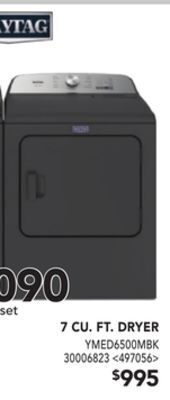 Lowe's Maytag 7 cu. ft. dryer offer