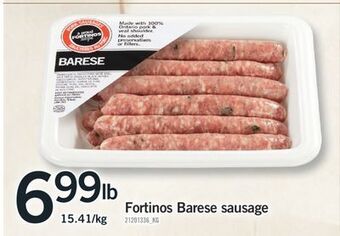 Fortinos Fortinos barese sausage offer