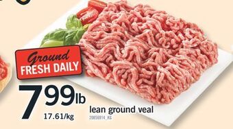 Fortinos Lean ground veal offer