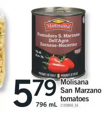 Fortinos Molisana san marzano tomatoes, 796 ml offer