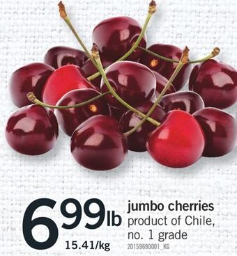 Fortinos Jumbo cherries offer