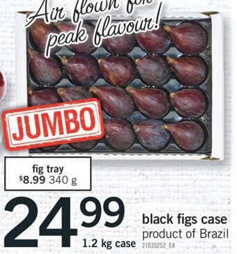 Fortinos Black figs case, 1.2 kg case offer