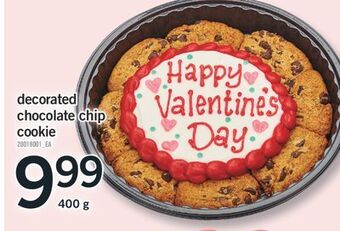Fortinos Decorated chocolate chip cookie, 400 g offer