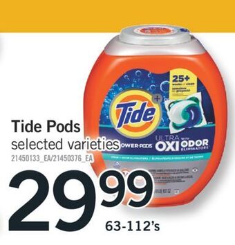 Fortinos Tide pods, 63-112's offer