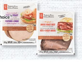 Fortinos Pc® natural choice or blue menu® sliced meat, 175 g offer