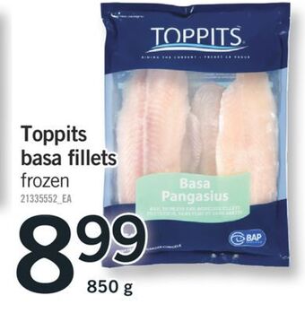 Fortinos Toppits basa fillets, 850 g offer