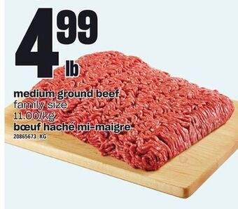 Independent Grocer Medium ground beef offer