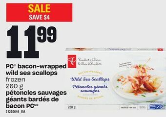Independent Grocer Pc® bacon-wrapped wild sea scallops, 260 g offer