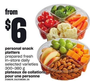 Independent Grocer Personal snack platters, 300-380 g offer