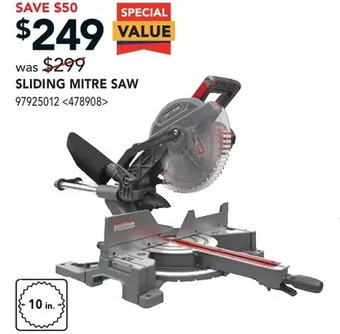 RONA Sliding mitre saw offer