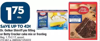 Giant Tiger Dr. oetker shirriff pie filling offer