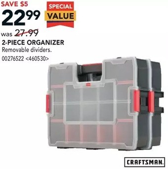 RONA Craftsman 2-piece organizer offer
