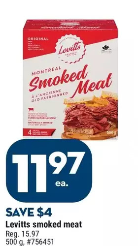Giant Tiger Levitts smoked meat offer