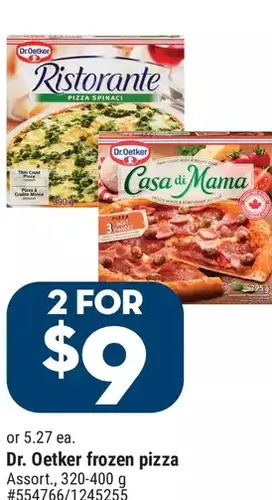 Giant Tiger Dr. oetker frozen pizza offer