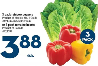 Giant Tiger 3 pack romaine hearts offer