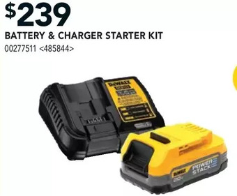 RONA Dewalt battery & charger starter kit offer