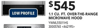 RONA Whirlpool 1.1 cu. ft. over-the-range microwave hood offer