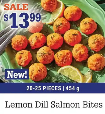M & M Food Market Lemon dill salmon bites offer