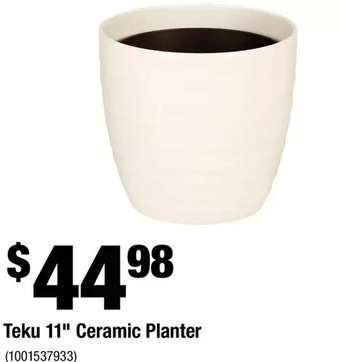 Home Depot Teku 11" ceramic planter offer