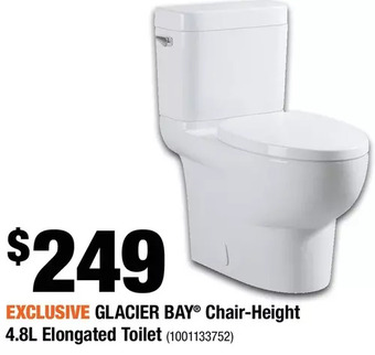 Home Depot Glacier bay chair-height 4.8l elongated toilet offer