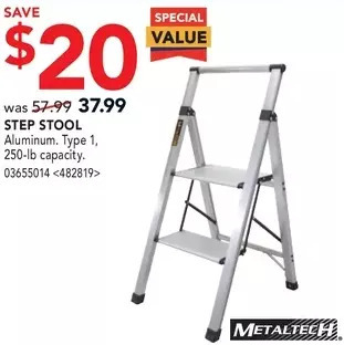RONA Metaltech step stool offer