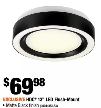 Home Depot Hdc 13" led flush-mount offer