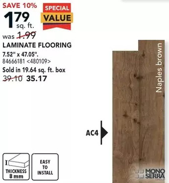Lowe's Mono serra laminate flooring offer