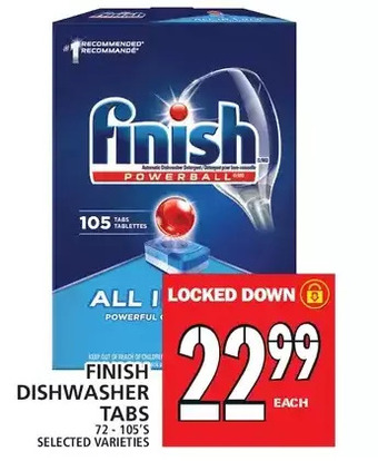 Food Basics Finish dishwasher tabs offer