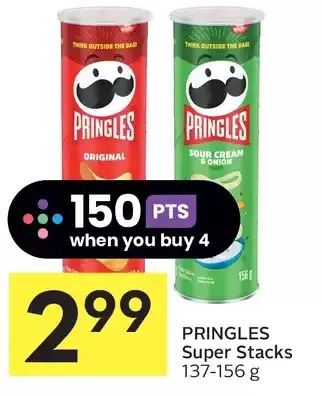 Foodland Pringles super stacks offer