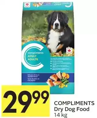 Foodland Compliments dry dog food offer