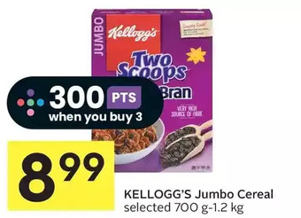 Foodland Kellogg's jumbo cereal offer