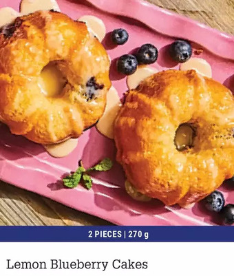 M & M Food Market Lemon blueberry cakes offer