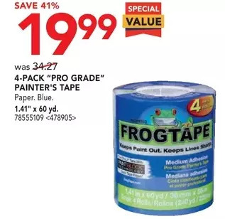 Lowe's 4-pack "pro grade" painter's tape offer