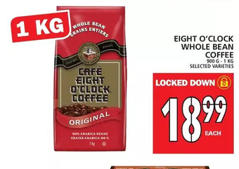 Food Basics Eight o'clock whole bean coffee offer