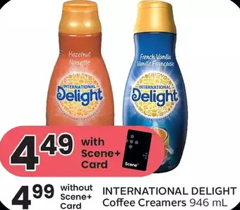 Foodland International delight coffee creamers offer