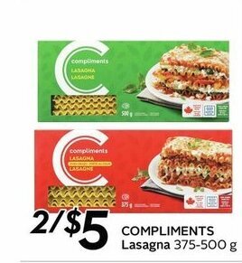 Sobeys Lasagna offer