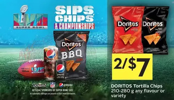 Foodland Doritos tortilla chips offer