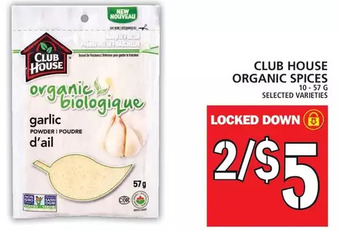 Food Basics Club house organic spices offer