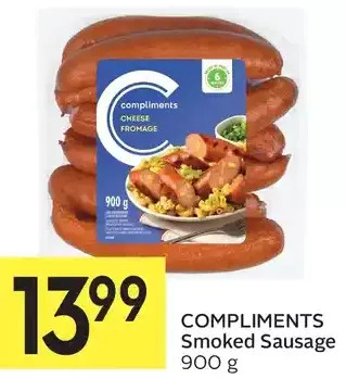 Foodland Compliments smoked sausage offer