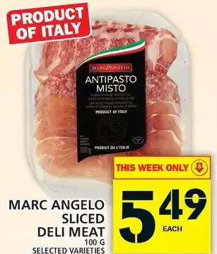 Food Basics Marc angelo sliced deli meat offer