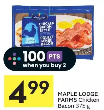 Foodland Maple lodge farms chicken bacon offer