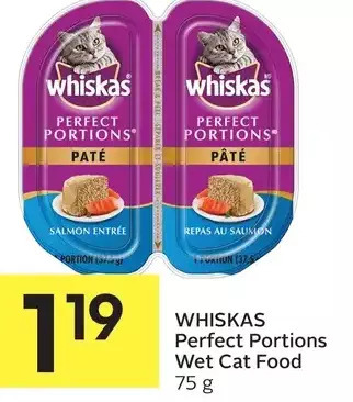 Foodland Whiskas perfect portions wet cat food offer