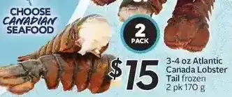 Sobeys 3-4 oz atlantic canada lobster tail offer