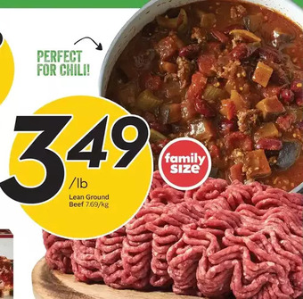 Sobeys Lean ground beef offer